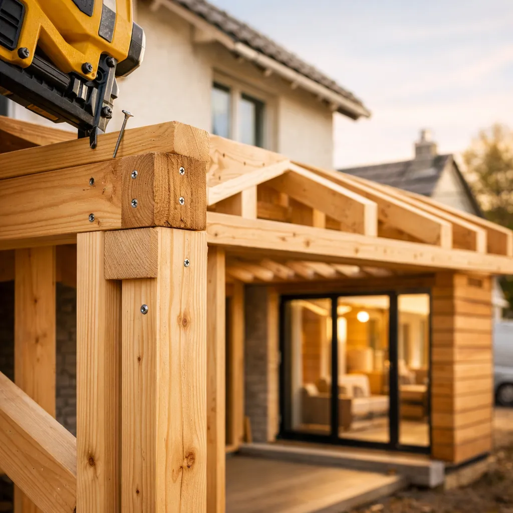 Agrandissement de maison en ossature bois en Lorraine
